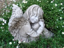 detail of angel statue for the garden