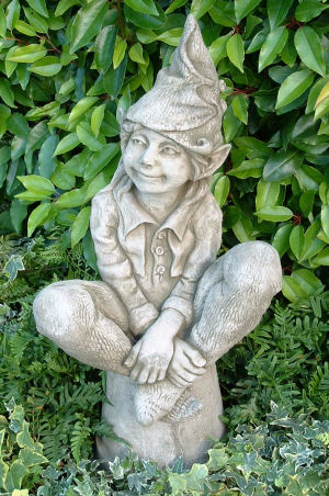 Susan: happy pixie statue sculpture for the garden